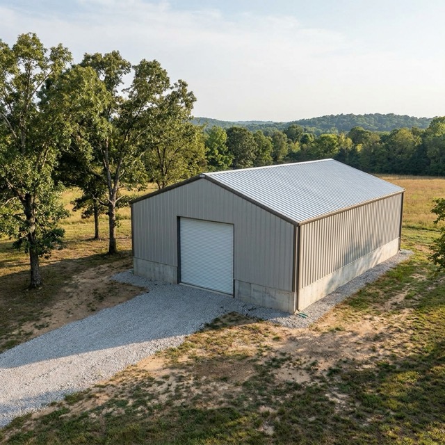 40x60 metal building Michigan - 2400 sq ft pre-engineered steel structure