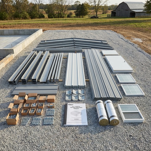 DIY metal building kit Michigan - what is included in the shipment
