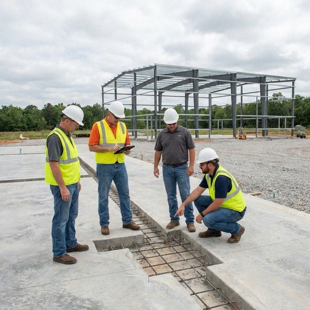 metal building inspection Michigan - foundation and final inspections