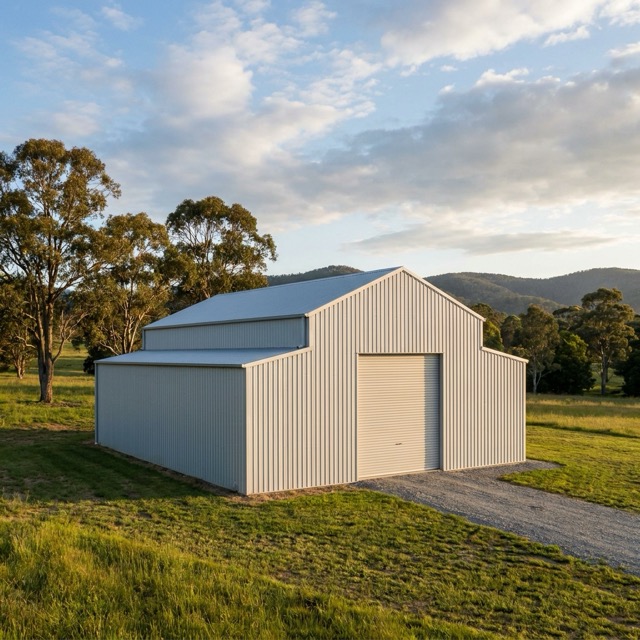 metal building dimensions Michigan - width length and eave height