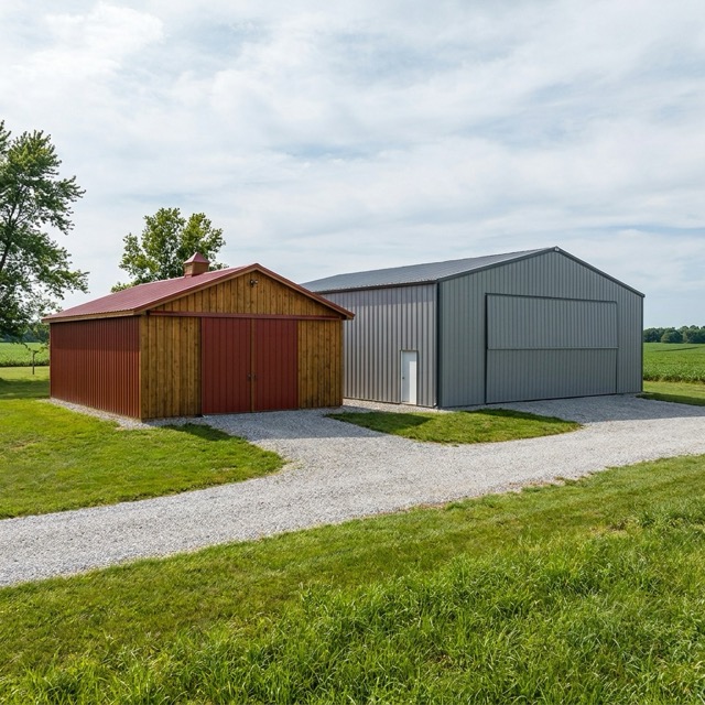 pole barn vs metal building Michigan - cost and lifespan analysis