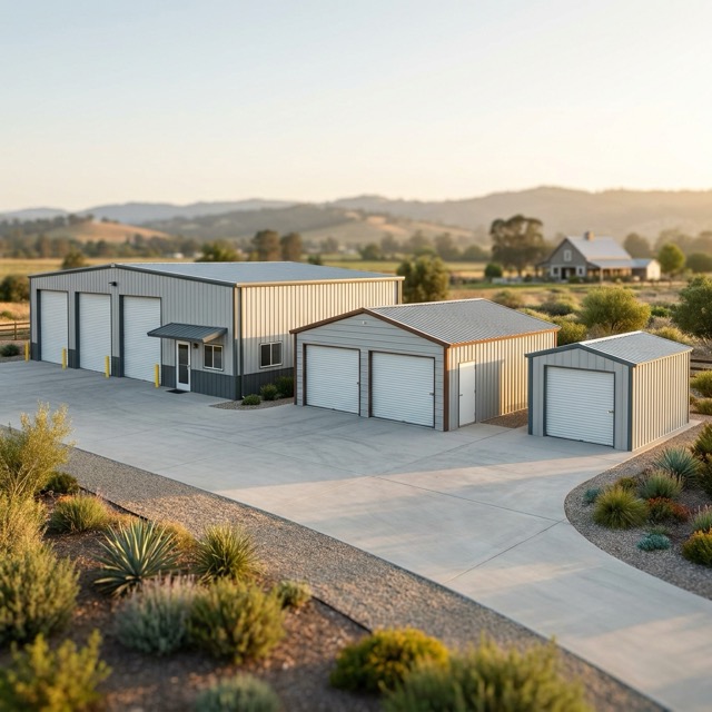 metal garage kit Michigan - sizes and configurations